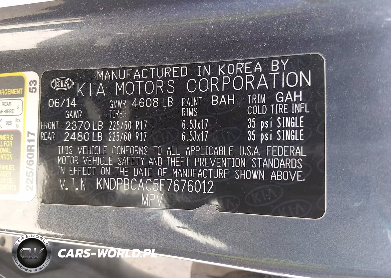2015 Kia Sportage Lx VIN:KNDPBCAC5F7676012 - 9