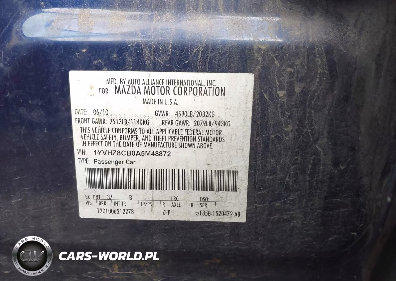 2010 Mazda Mazda6 S Touring Plus VIN:1YVHZ8CB0A5M48872 - 9