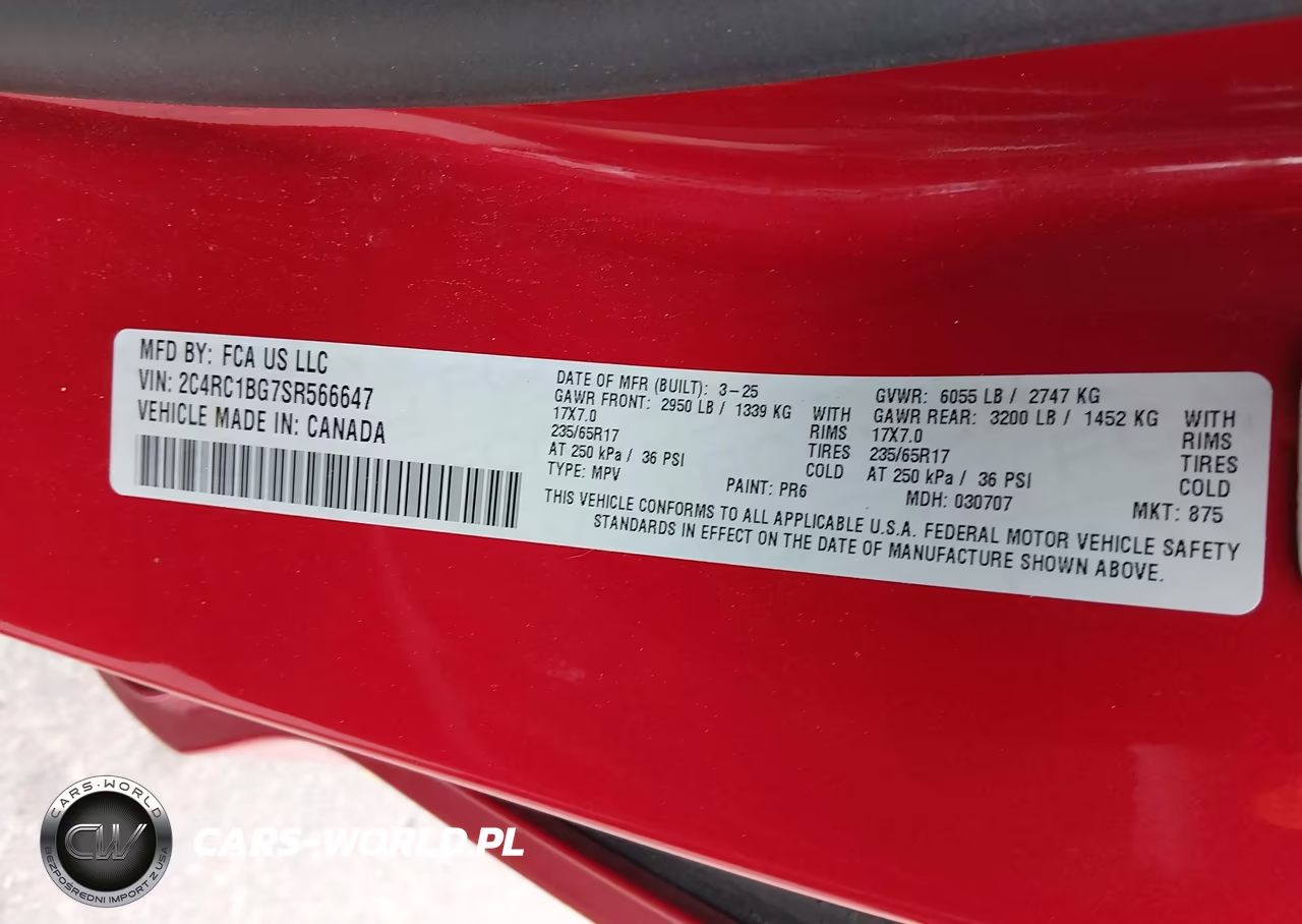 2025 Chrysler Pacifica Select VIN:2C4RC1BG7SR566647 - 9