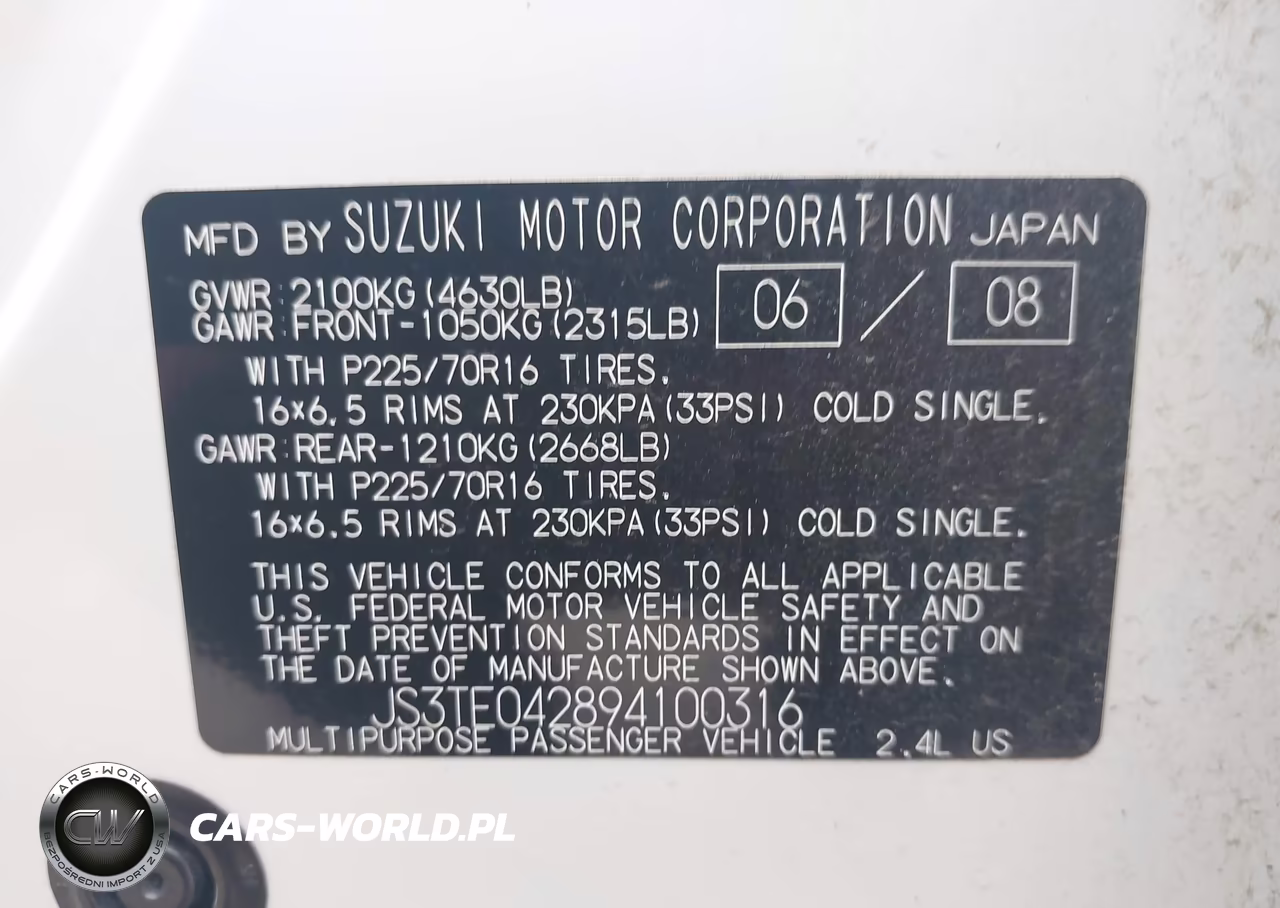 2009 Suzuki Grand Vitara VIN:JS3TE042894100316 - 9