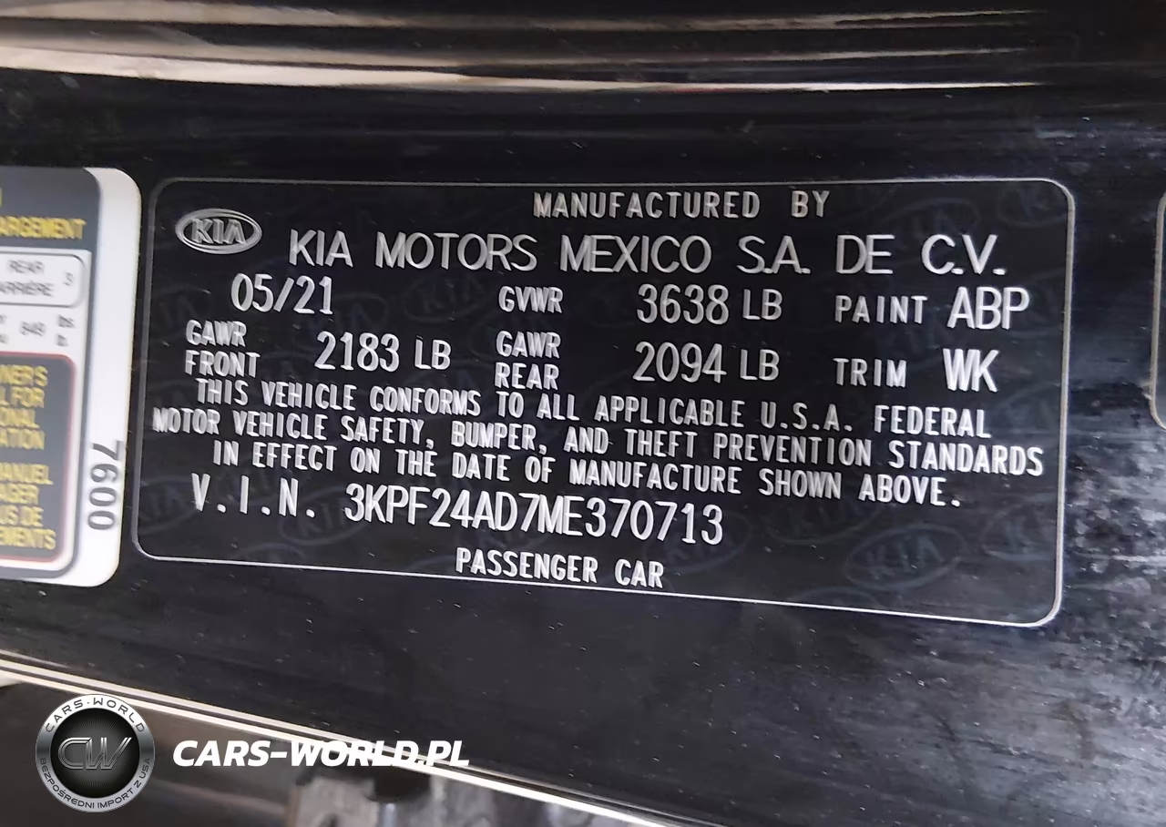 2021 Kia Forte Fe VIN:3KPF24AD7ME370713 - 9