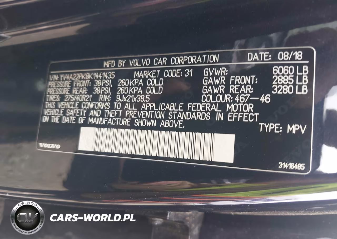 2019 Volvo Xc90 T6 Momentum VIN:YV4A22PK8K1441435 - 9