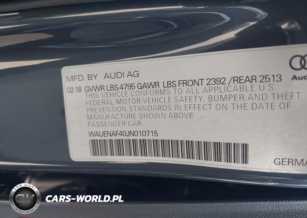 2018 Audi A4 2.0T Premium-2.0T Tech Premium VIN:WAUENAF40JN010715 - 9