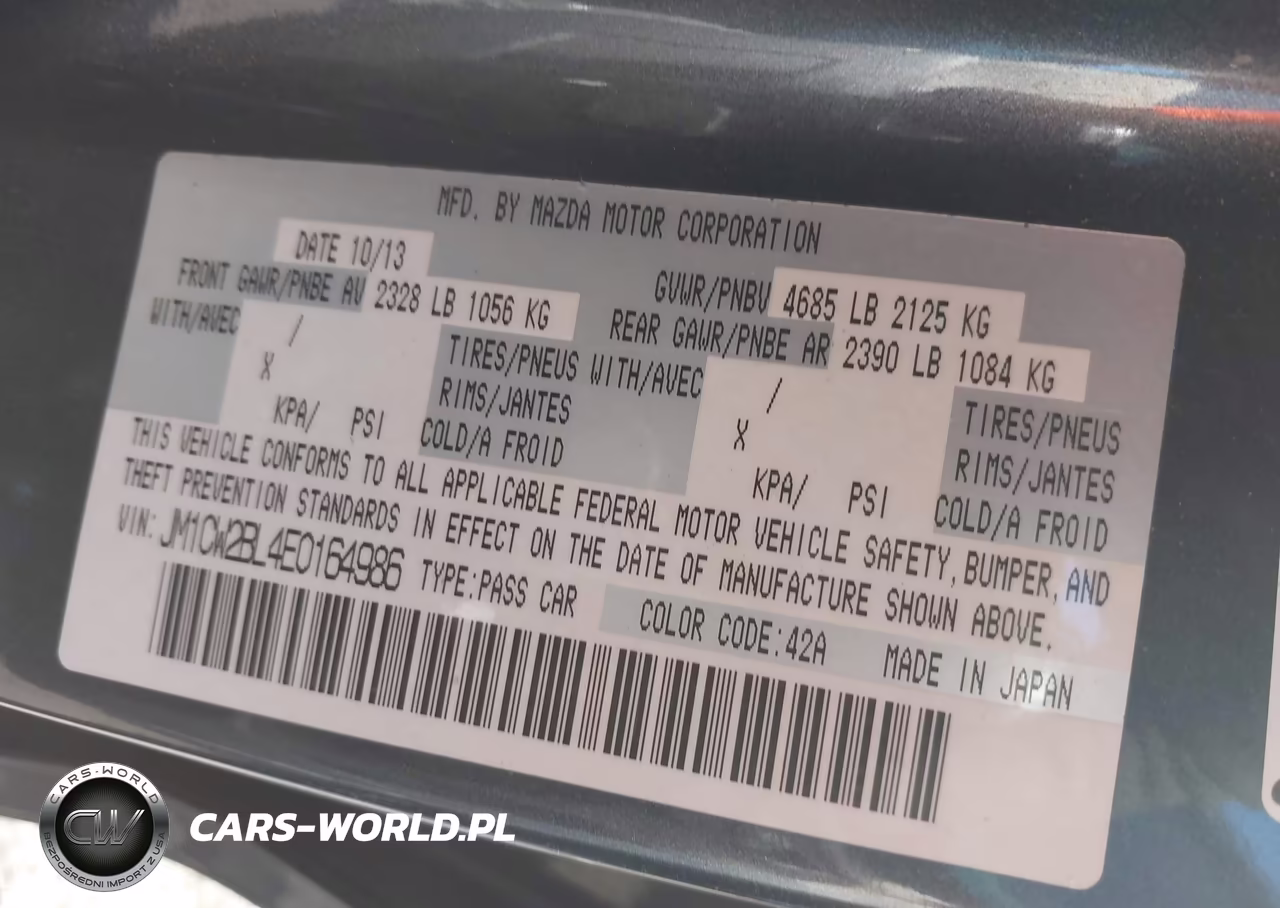 2014 Mazda Mazda5 Sport VIN:JM1CW2BL4E0164986 - 9