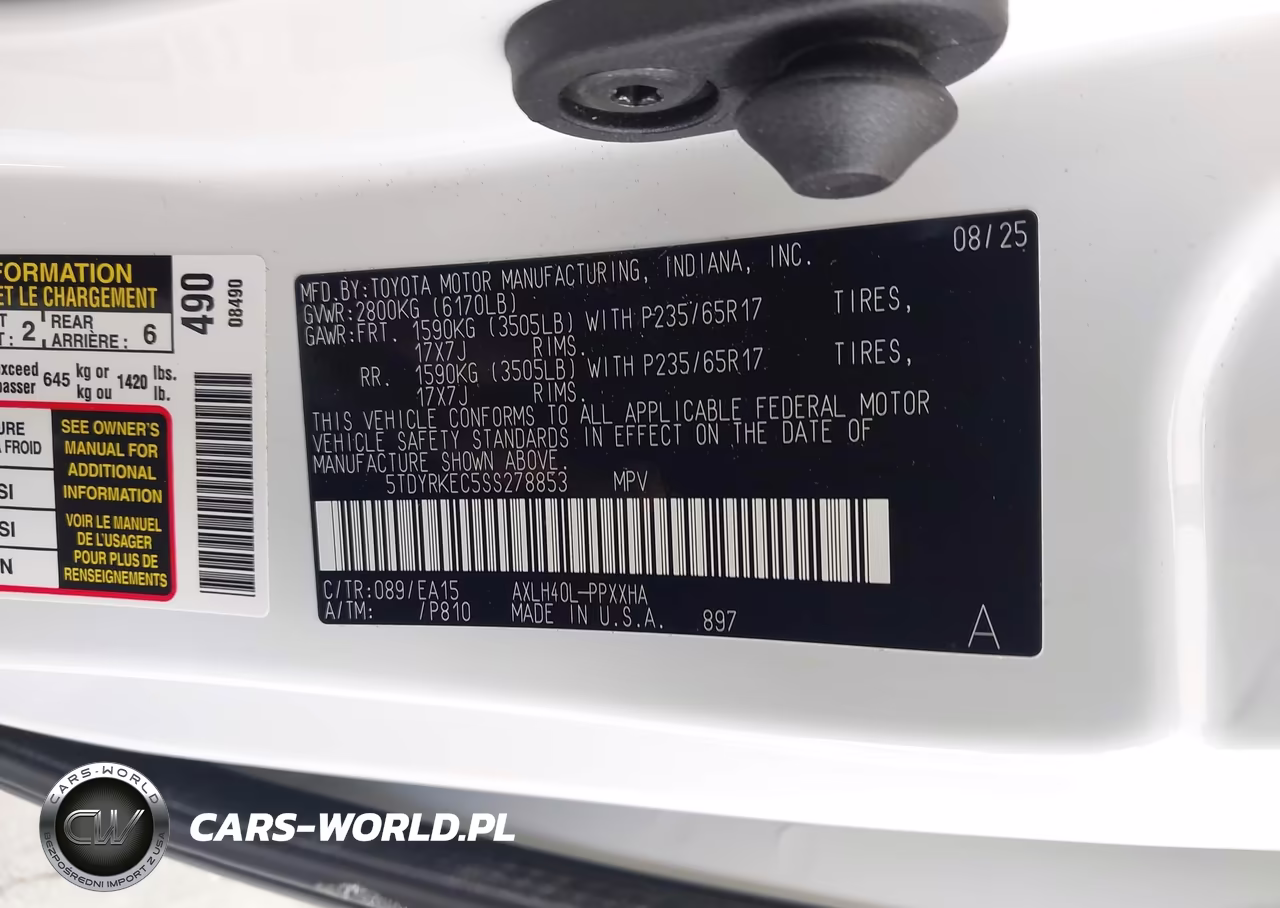 2025 Toyota Sienna Xle VIN:5TDYRKEC5SS278853 - 9