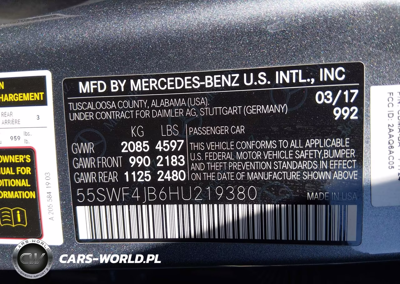 2017 Mercedes-Benz C 300 VIN:55SWF4JB6HU219380 - 9