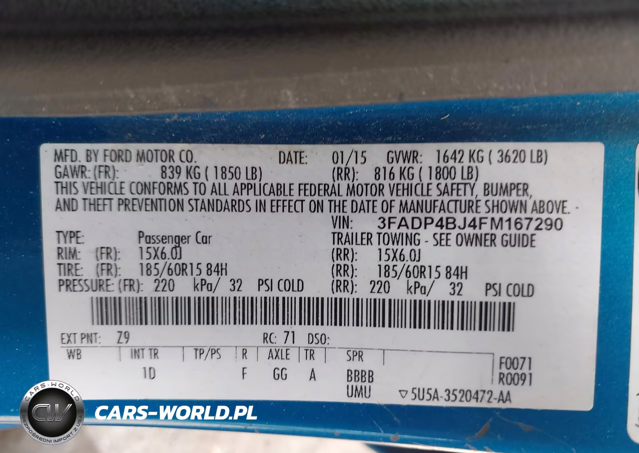 2015 Ford Fiesta Se VIN:3FADP4BJ4FM167290 - 9