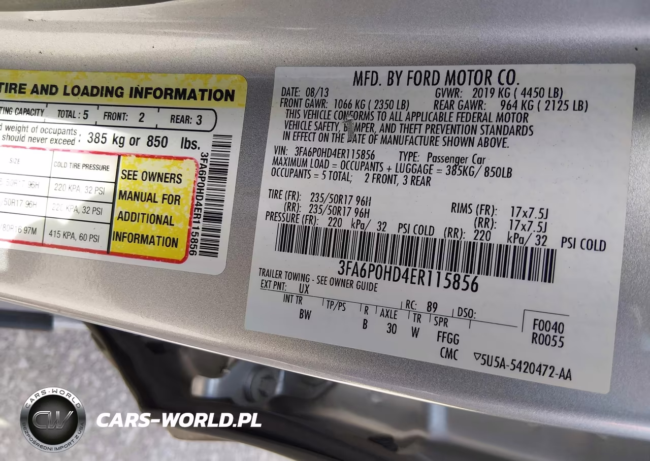 2014 Ford Fusion Se VIN:3FA6P0HD4ER115856 - 9
