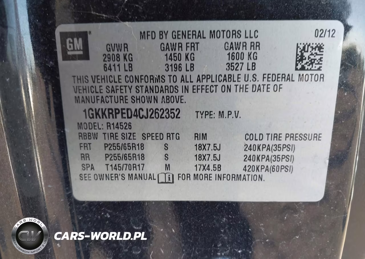 2012 GMC Acadia Sle VIN:1GKKRPED4CJ262352 - 9