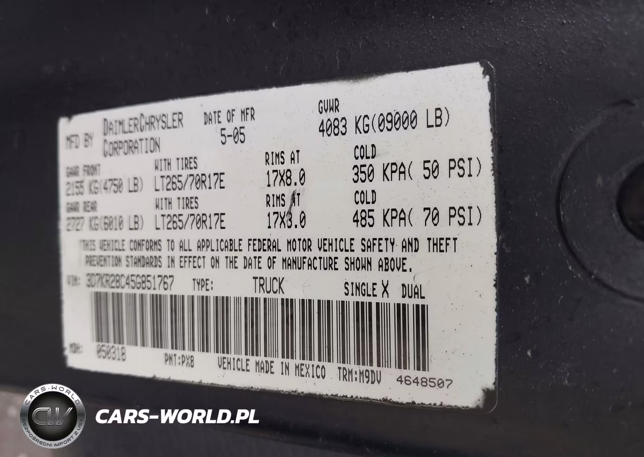 2005 Dodge Ram 2500 St-Slt VIN:3D7KR28C45G851767 - 9