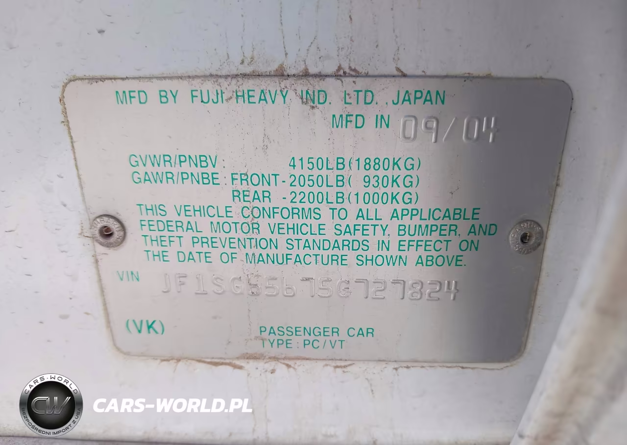 2005 Subaru Forester 2.5Xs VIN:JF1SG65675G727824 - 9