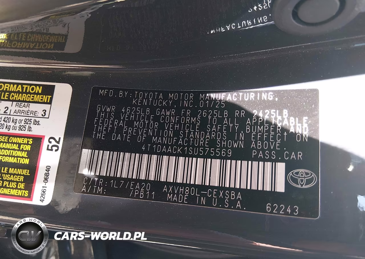 2025 Toyota Camry Se VIN:4T1DAACK1SU575569 - 9