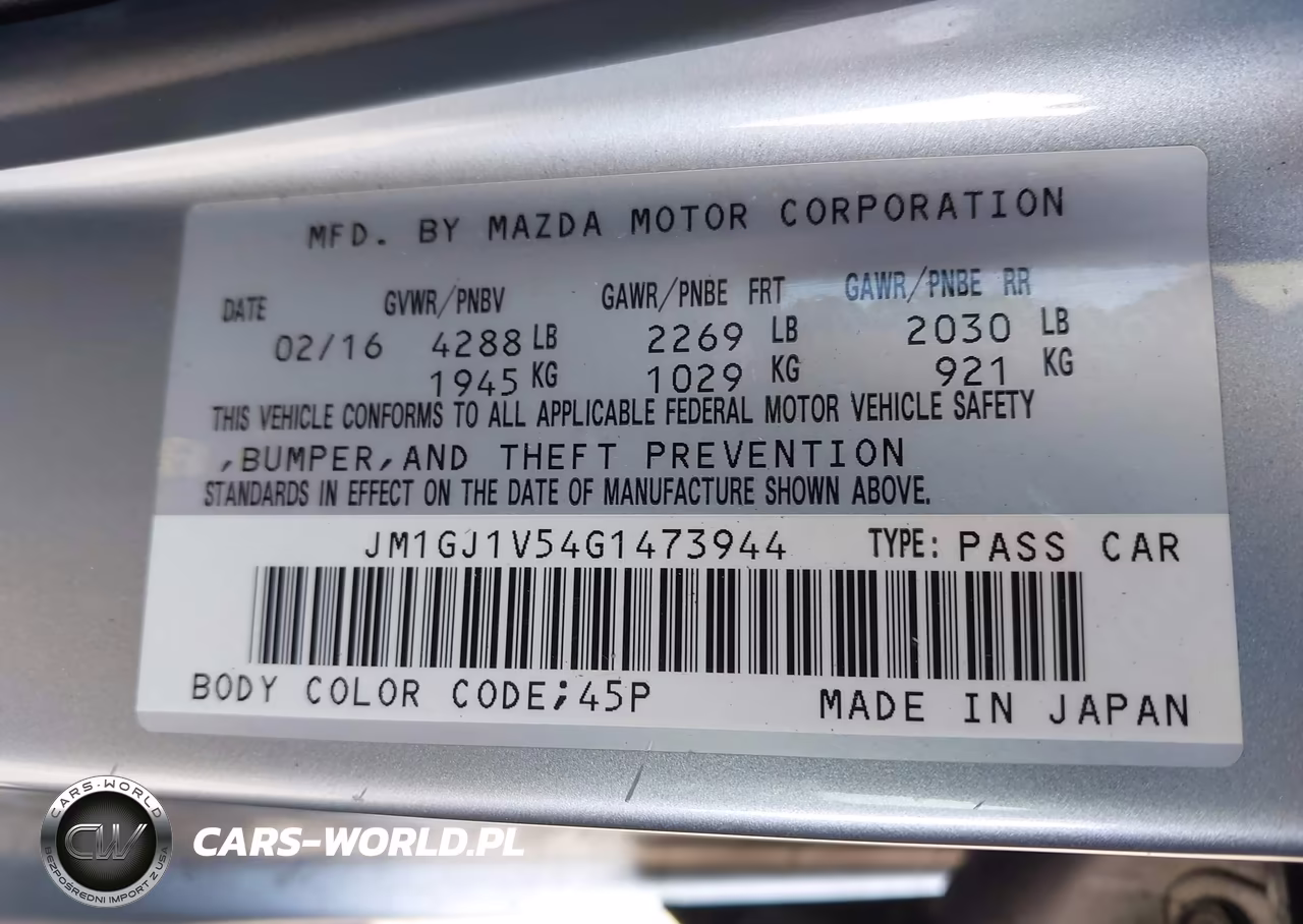 2016 Mazda Mazda6 I Touring VIN:JM1GJ1V54G1473944 - 9