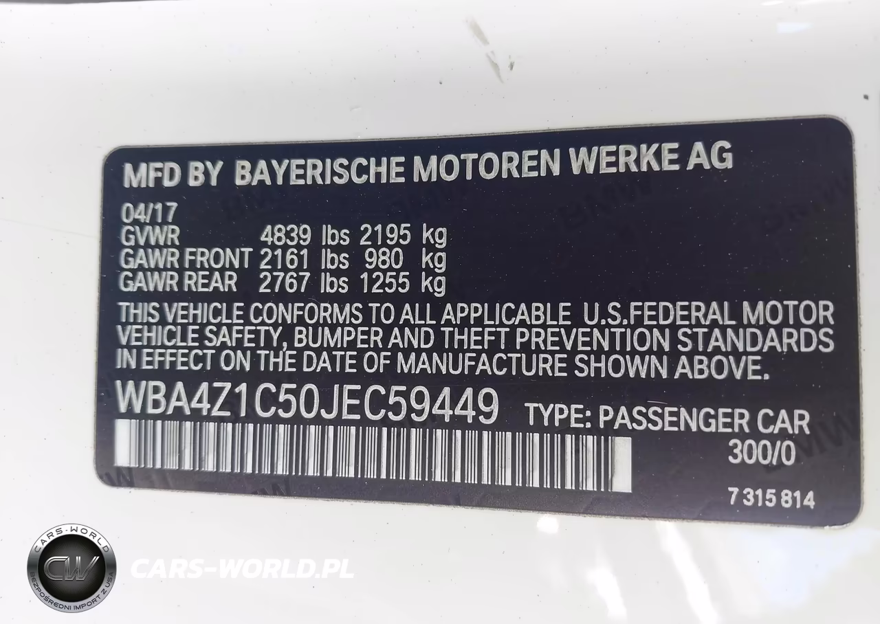 2018 BMW 430I VIN:WBA4Z1C50JEC59449 - 9