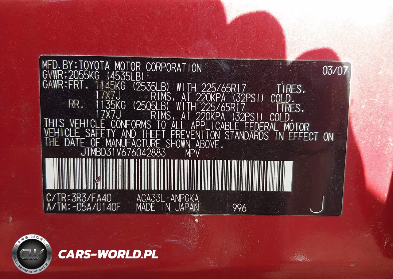 2007 Toyota Rav4 Limited VIN:JTMBD31V676042883 - 9