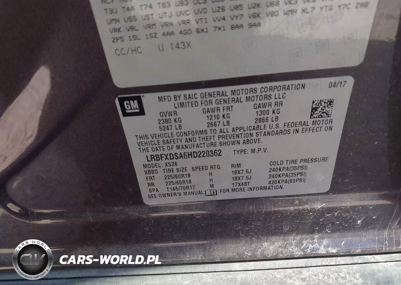 2017 Buick Envision Essence VIN:LRBFXDSA6HD220362 - 9