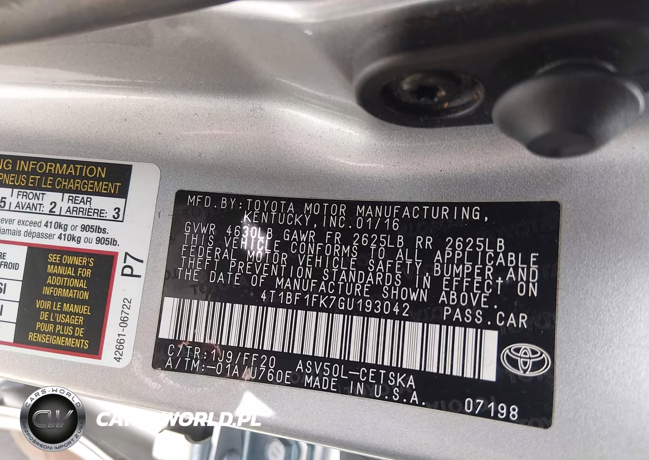 2016 Toyota Camry Se VIN:4T1BF1FK7GU193042 - 9