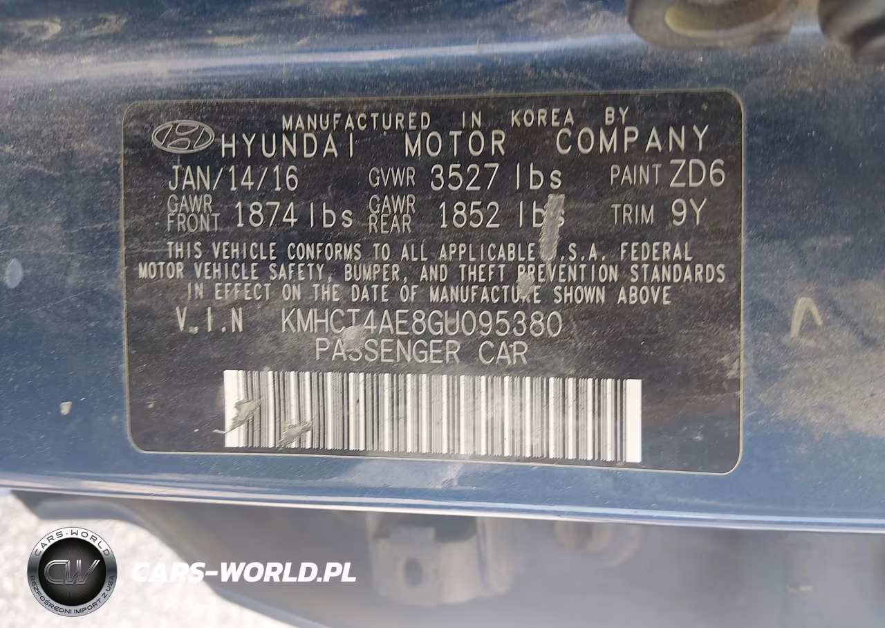 2016 Hyundai Accent Se VIN:KMHCT4AE8GU095380 - 9