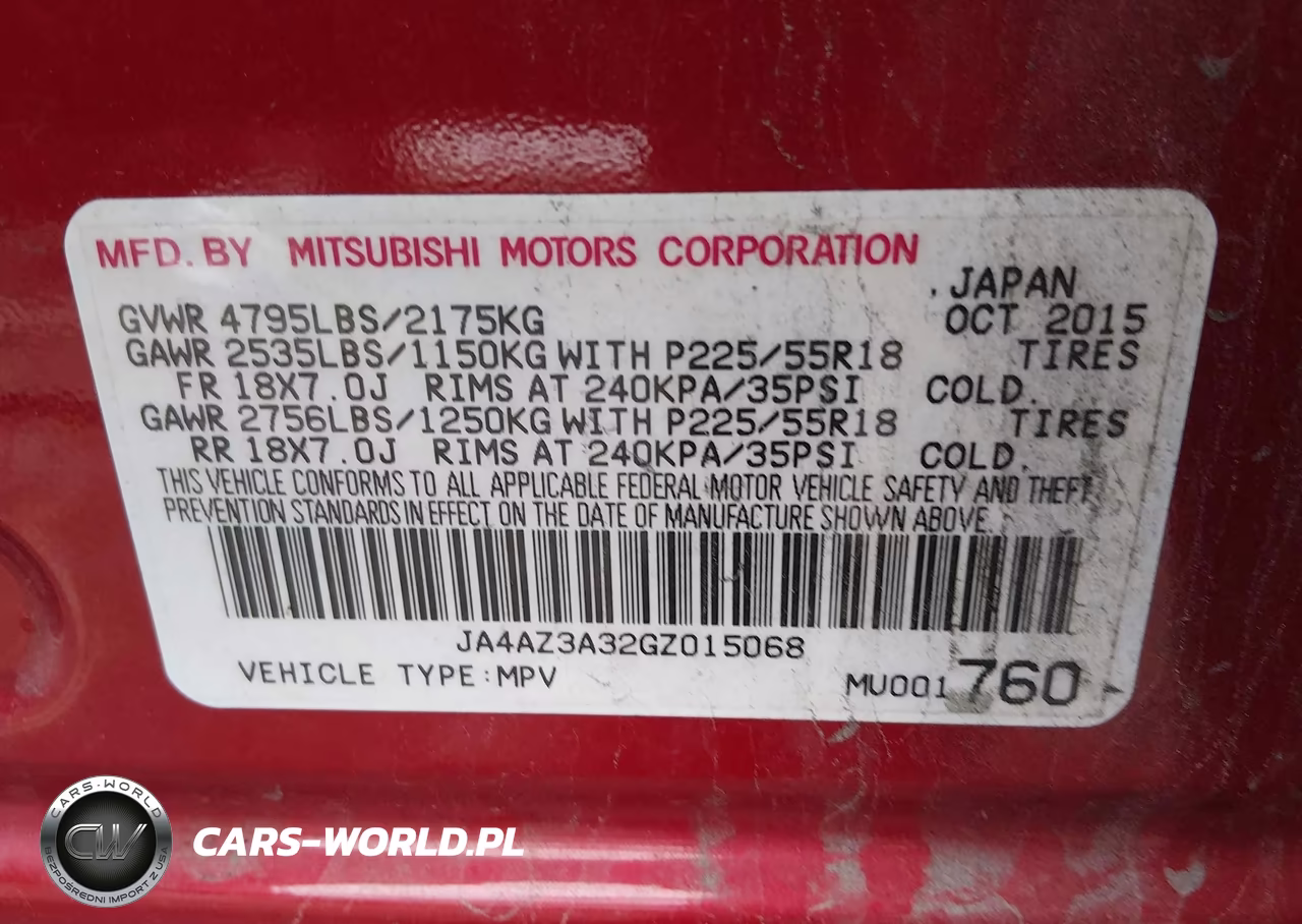 2016 Mitsubishi Outlander Es VIN:JA4AZ3A32GZ015068 - 9