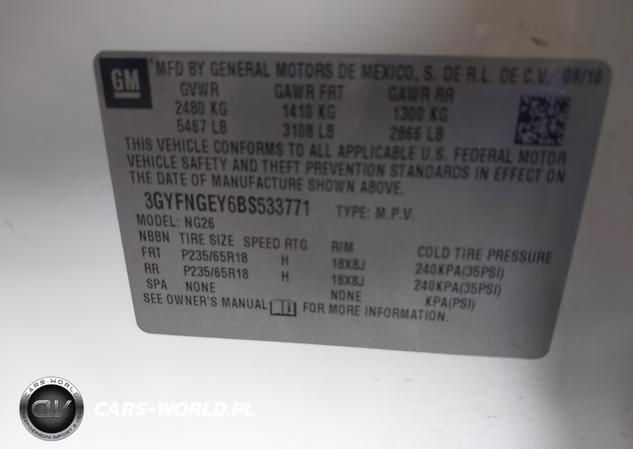 2011 Cadillac Srx Standard VIN:3GYFNGEY6BS533771 - 9