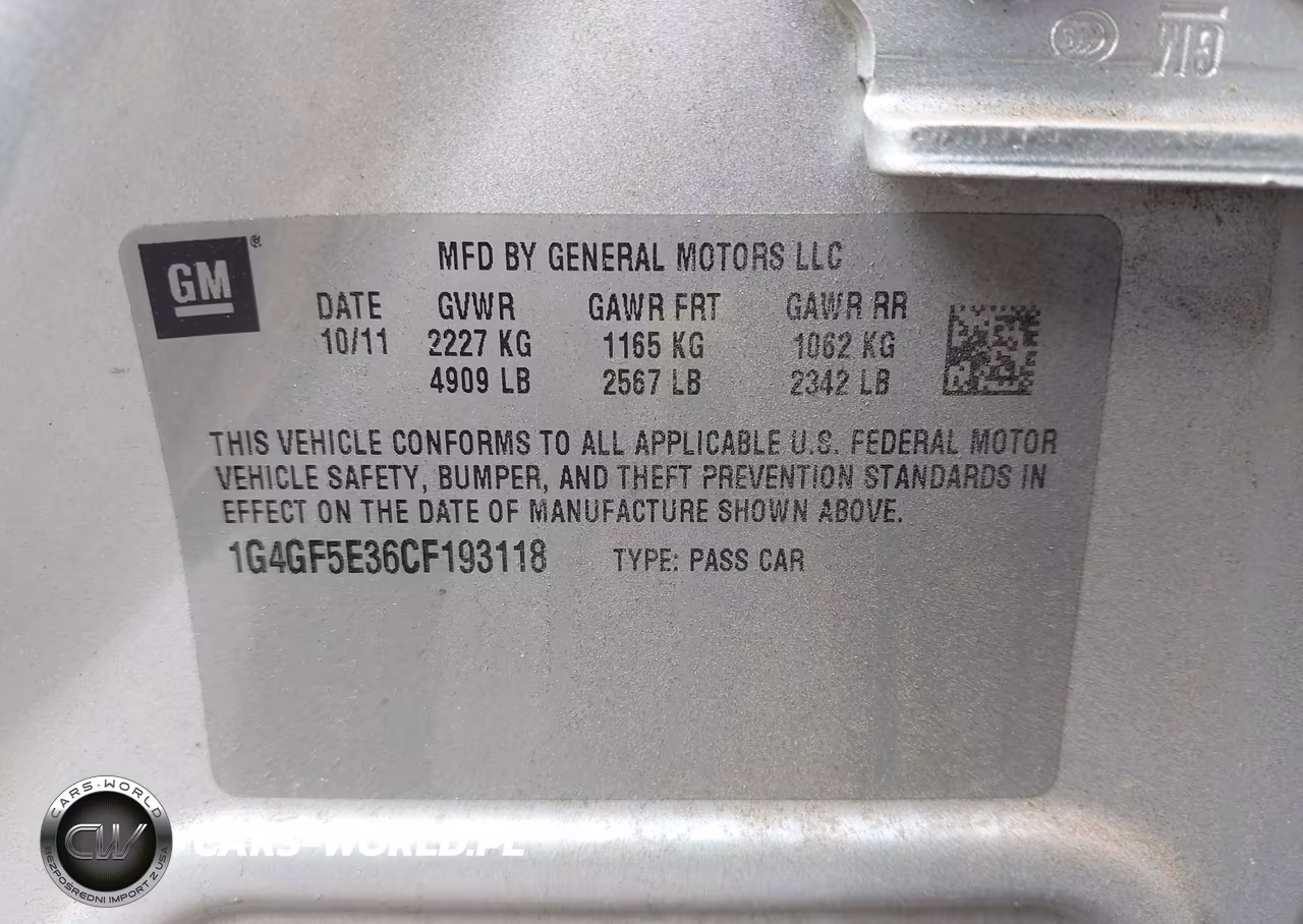 2012 Buick Lacrosse Premium 2 Group VIN:1G4GF5E36CF193118 - 9