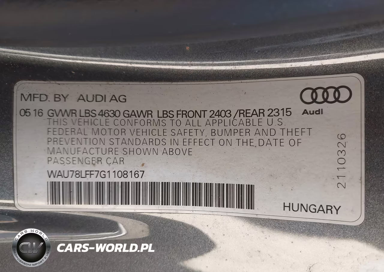 2016 Audi A3 2.0T Premium VIN:WAU78LFF7G1108167 - 9