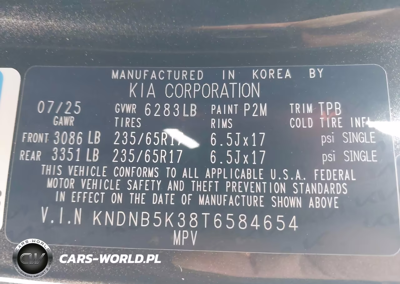 2026 Kia Carnival Lxs VIN:KNDNB5K38T6584654 - 9