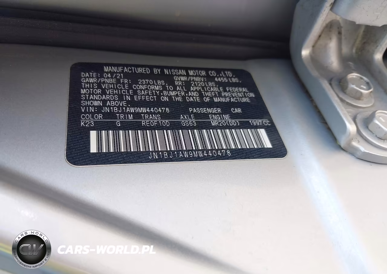 2021 Nissan Rogue Sport S Awd Xtronic Cvt VIN:JN1BJ1AW9MW440478 - 9