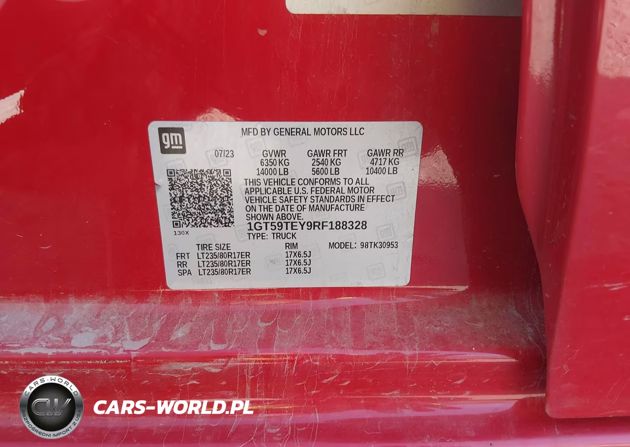 2024 GMC Sierra 3500Hd 4Wd Long Bed Sle VIN:1GT59TEY9RF188328 - 8