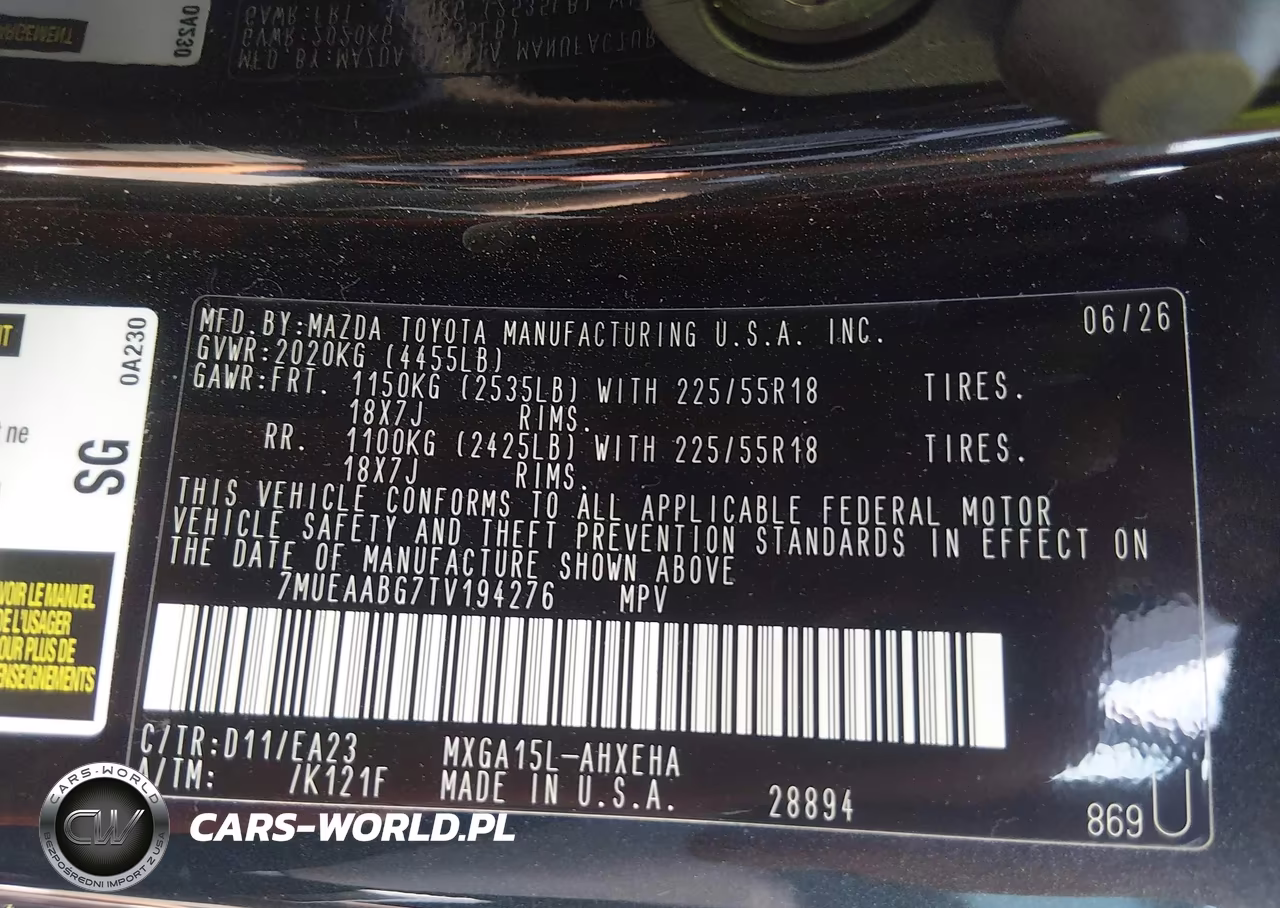 2026 Toyota Corolla Cross Xle VIN:7MUEAABG7TV194276 - 9