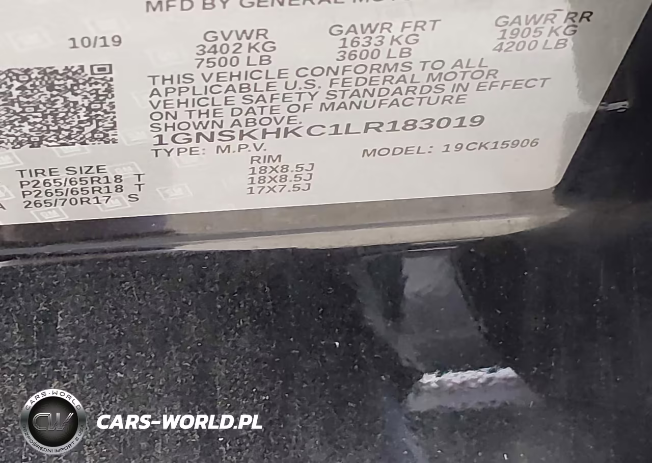 2020 Chevrolet Suburban 4Wd Lt VIN:1GNSKHKC1LR183019 - 9