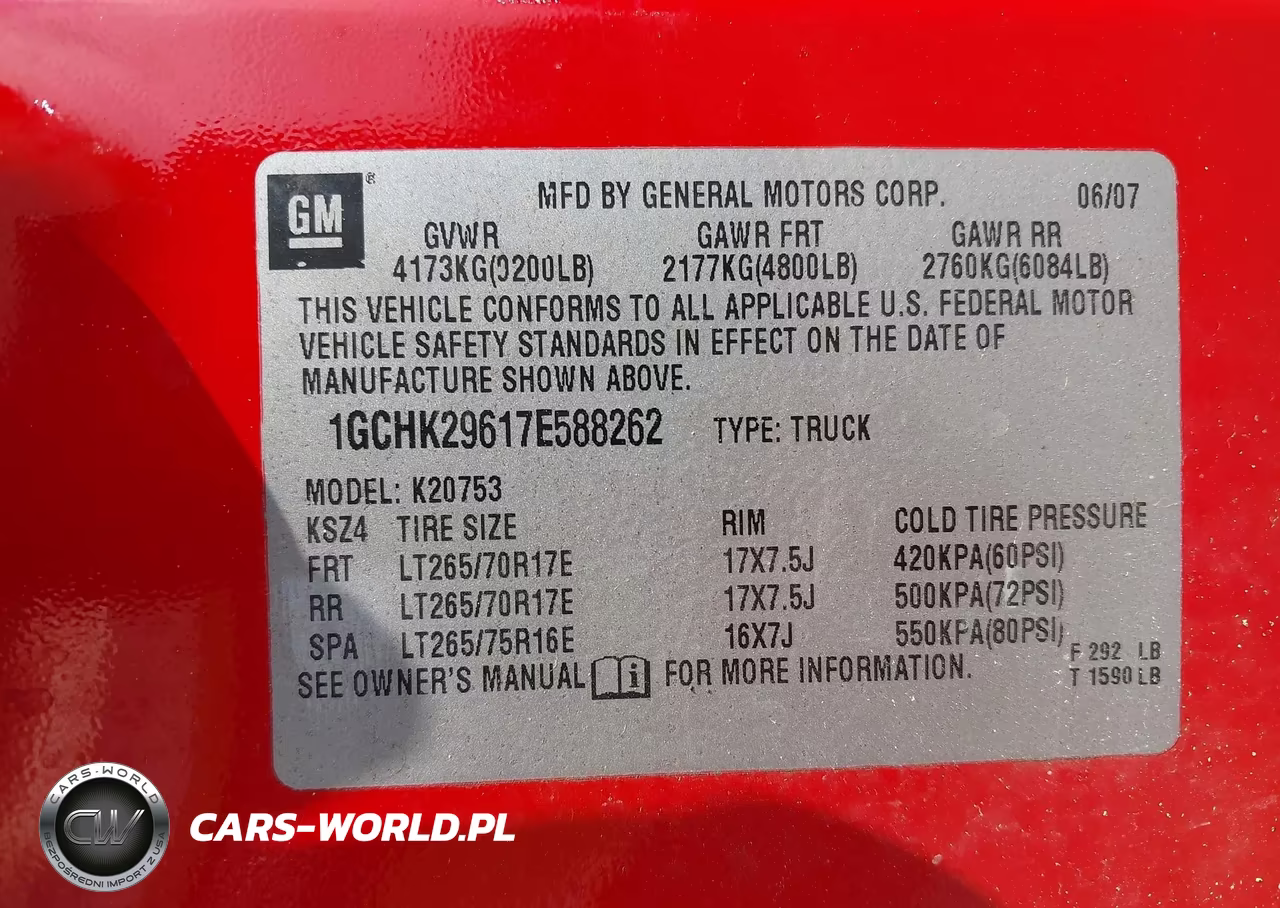 2007 Chevrolet Silverado 2500Hd Lt2 VIN:1GCHK29617E588262 - 9