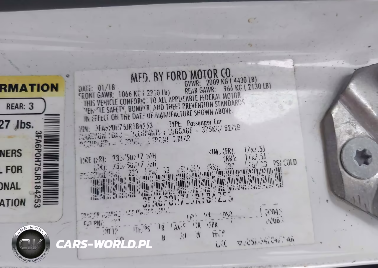 2018 Ford Fusion Se VIN:3FA6P0H75JR184253 - 9