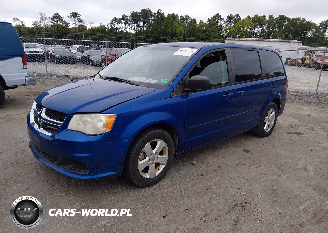 2013 Dodge Grand Caravan Se VIN:2C4RDGBG1DR765678 - 2