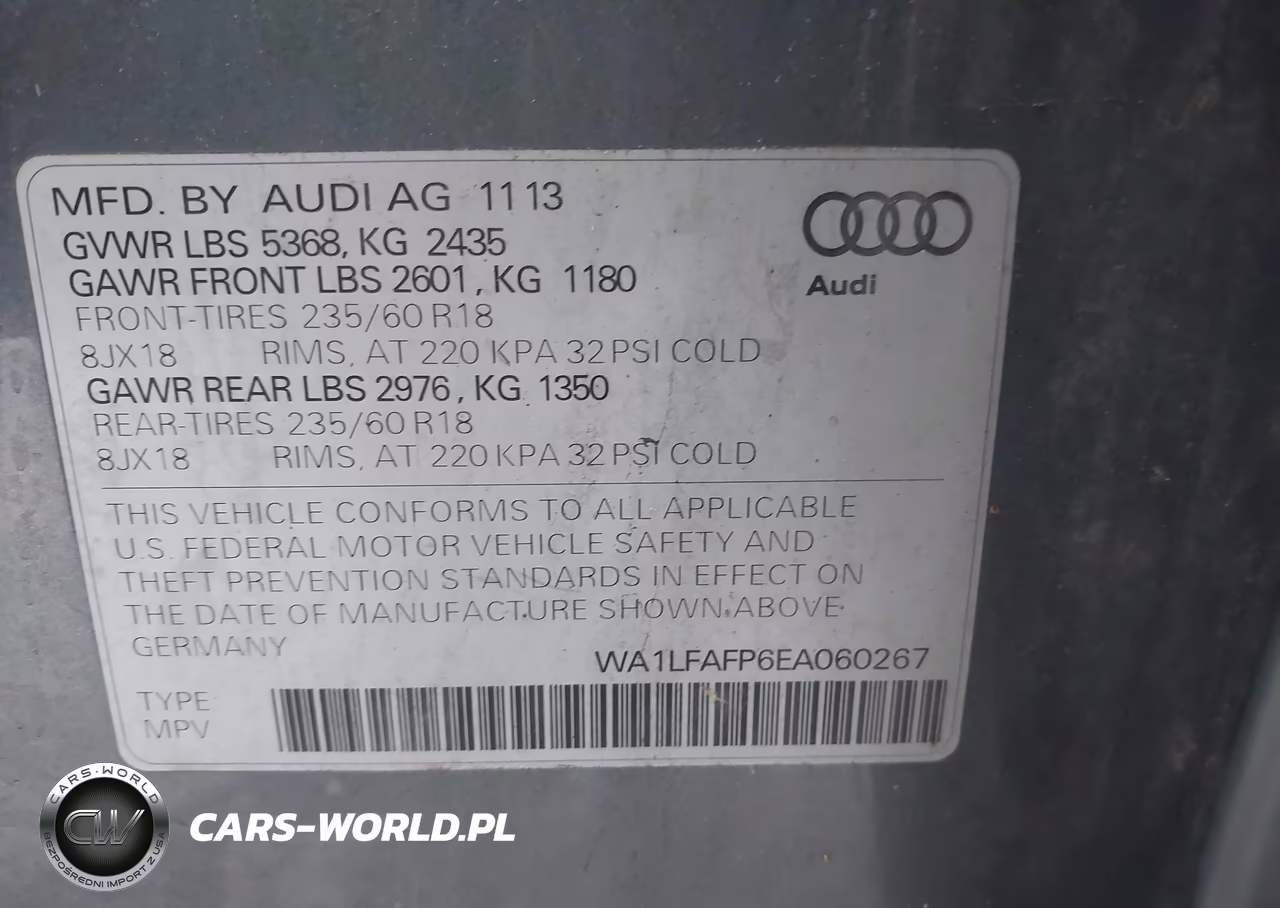 2014 Audi Q5 2.0T Premium VIN:WA1LFAFP6EA060267 - 9