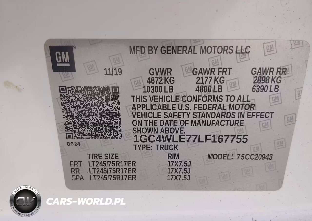 2020 Chevrolet Silverado 2500Hd 2Wd Long Bed Wt VIN:1GC4WLE77LF167755 - 8