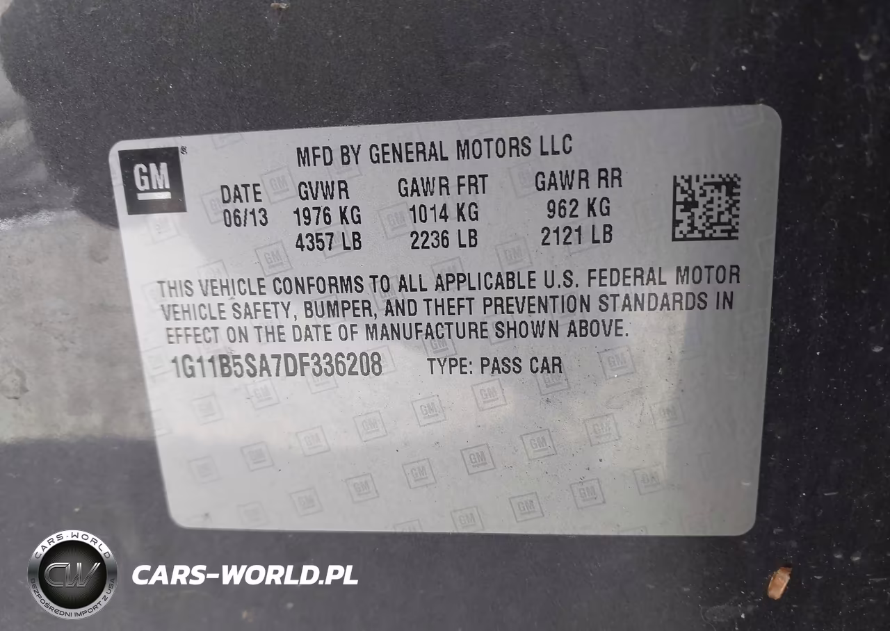 2013 Chevrolet Malibu 1Ls VIN:1G11B5SA7DF336208 - 9