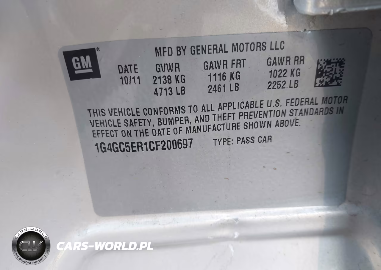 2012 Buick Lacrosse Leather Group VIN:1G4GC5ER1CF200697 - 9