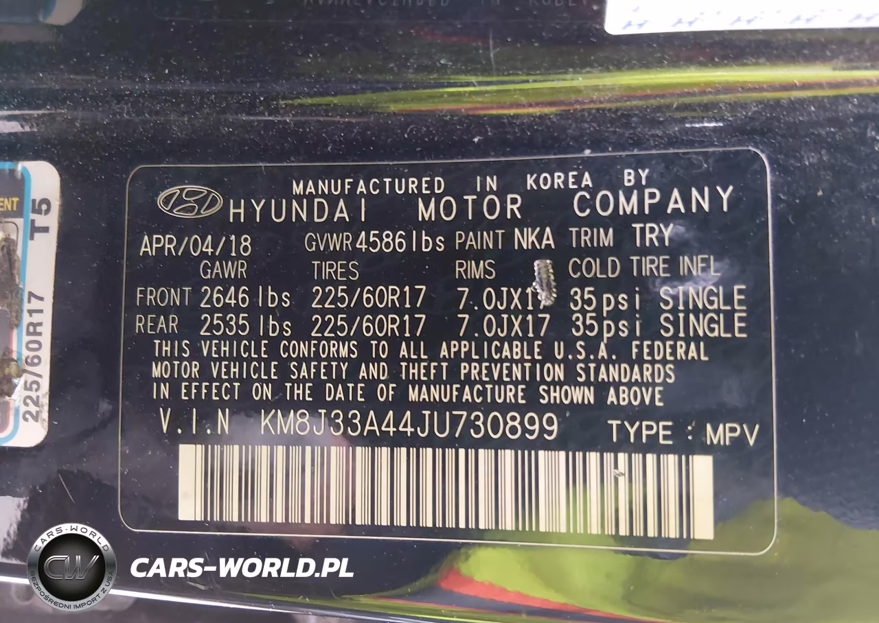2018 Hyundai Tucson Sel VIN:KM8J33A44JU730899 - 9