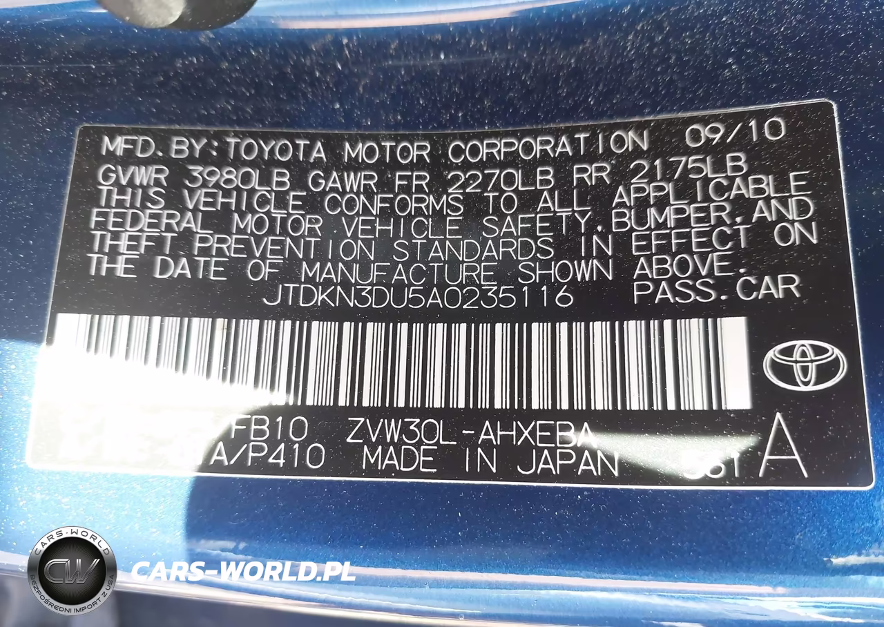 2010 Toyota Prius Ii VIN:JTDKN3DU5A0235116 - 9