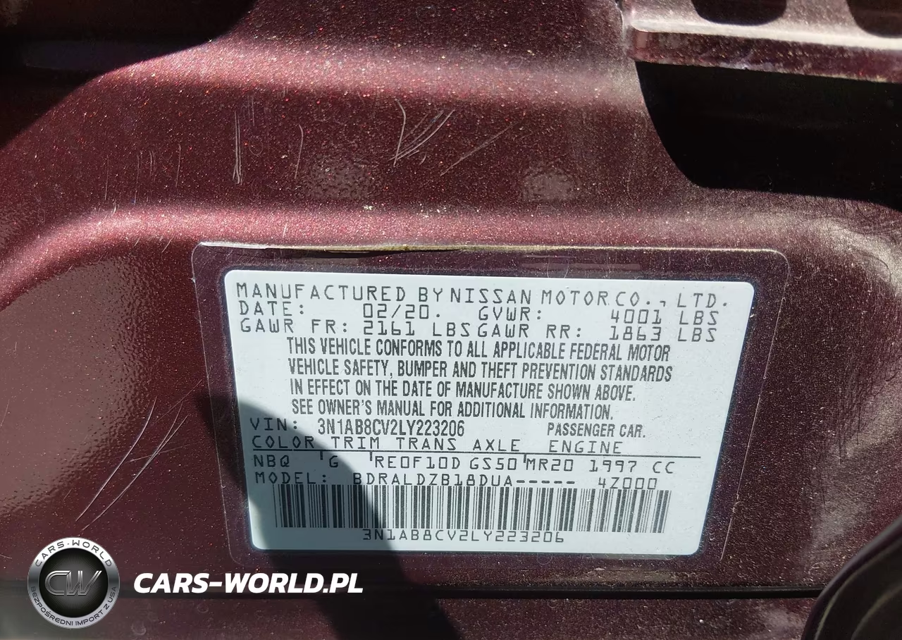 2020 Nissan Sentra Sv Xtronic Cvt VIN:3N1AB8CV2LY223206 - 9