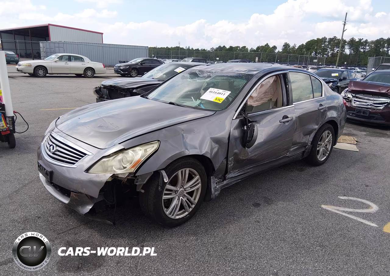 2012 Infiniti G25X VIN:JN1DV6AR0CM861097 - 2
