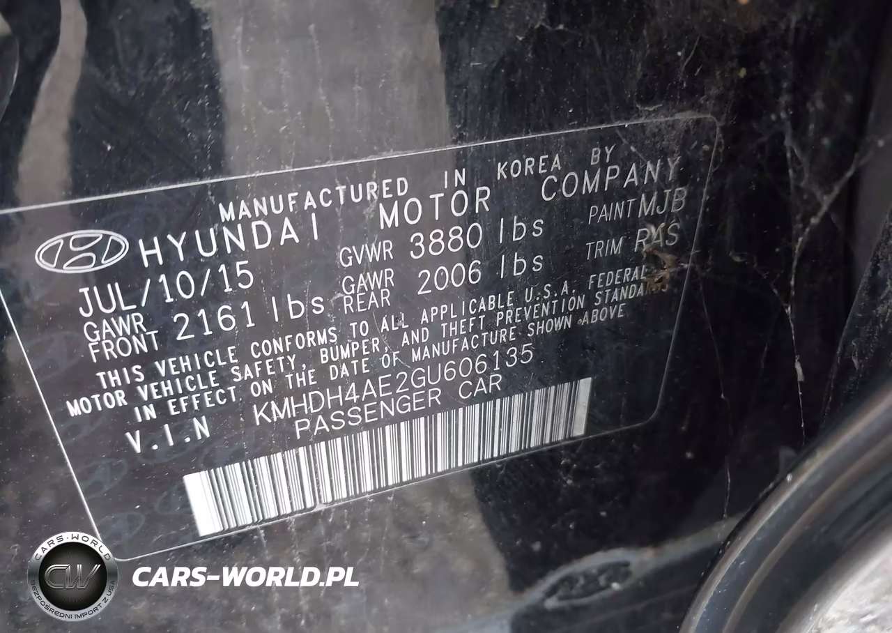 2016 Hyundai Elantra Se VIN:KMHDH4AE2GU606135 - 9