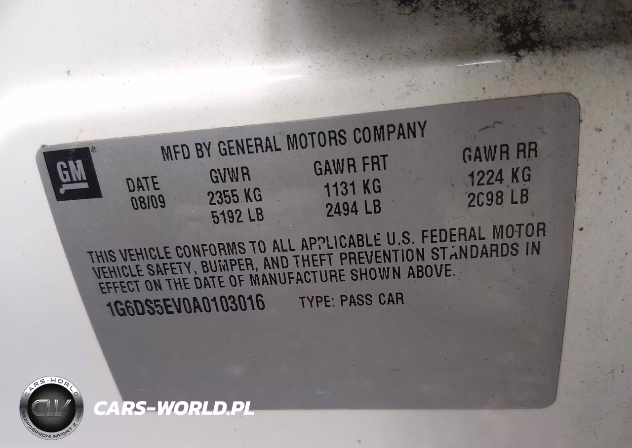 2010 Cadillac Cts VIN:1G6DS5EB0A0103016 - 9
