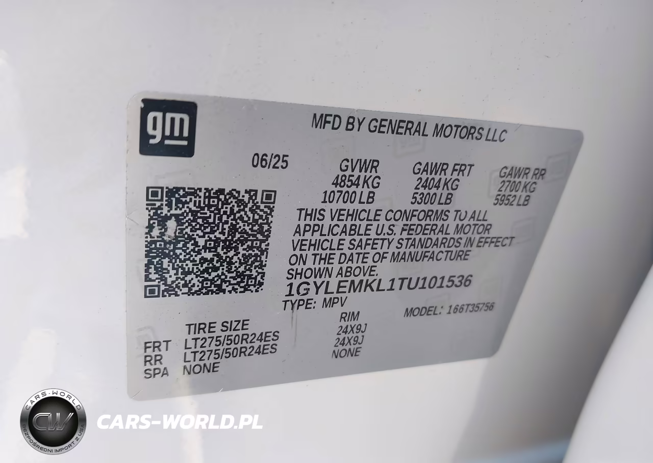 2026 Cadillac Escalade Hybrid VIN:1GYLEMKL1TU101536 - 9