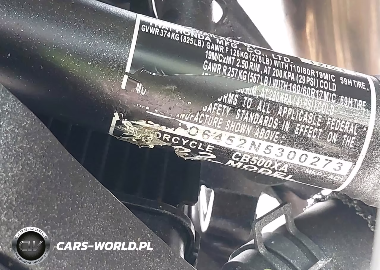 2022 Honda Cb500 Xa VIN:MLHPC6452N5300273 - 10
