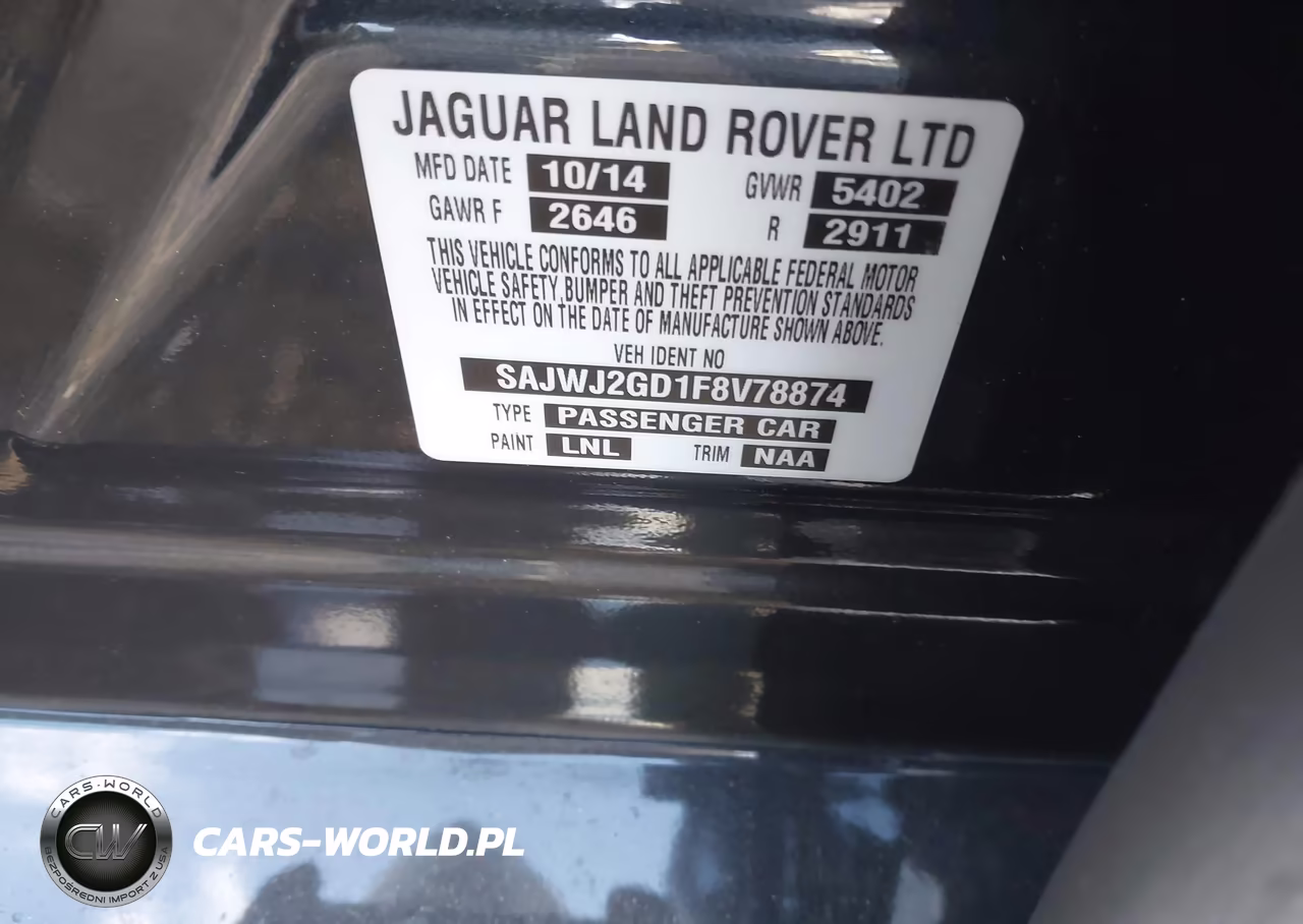 2015 Jaguar Xj Xjl Portfolio VIN:SAJWJ2GD1F8V78874 - 9