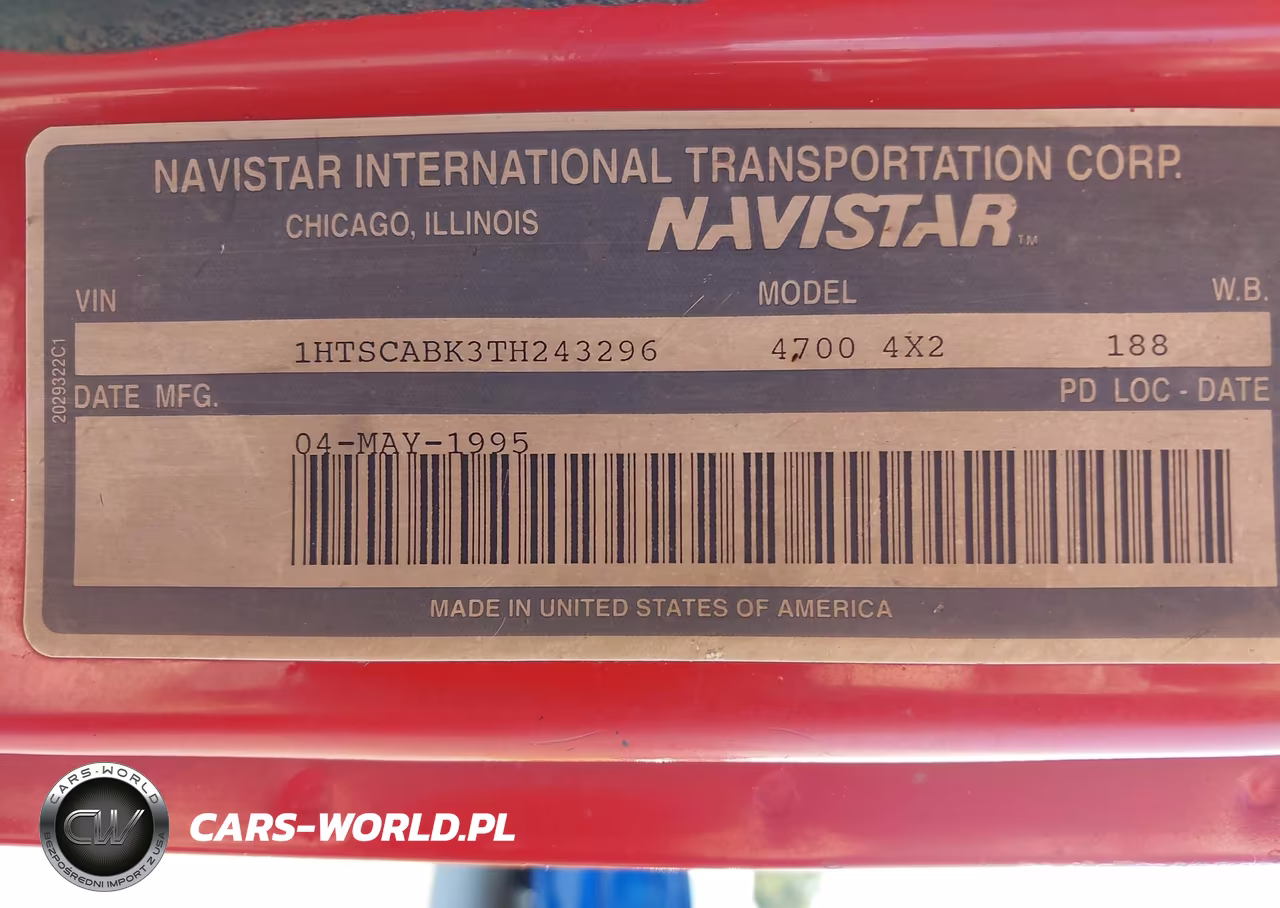 1996 International 4000 4700 VIN:1HTSCABK3TH243296 - 8