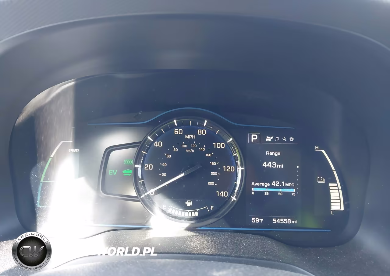2018 Hyundai Ioniq Hybrid Blue VIN:KMHC65LC3JU076333 - 7