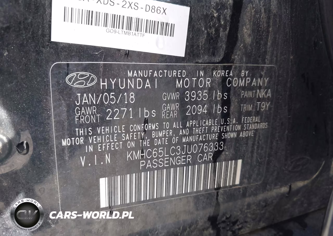 2018 Hyundai Ioniq Hybrid Blue VIN:KMHC65LC3JU076333 - 9